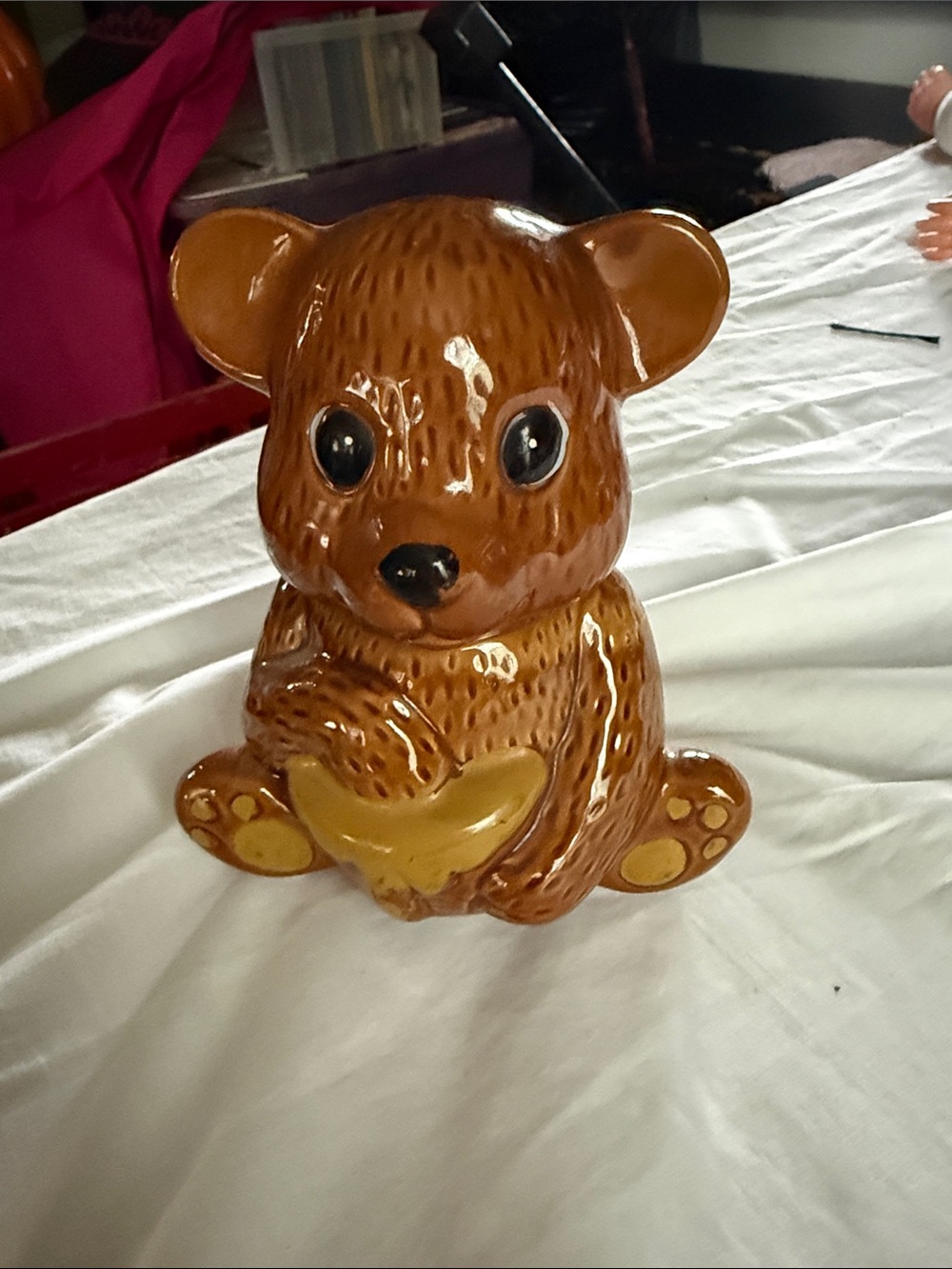 Brown Ceramic Bear Bear vintage piece